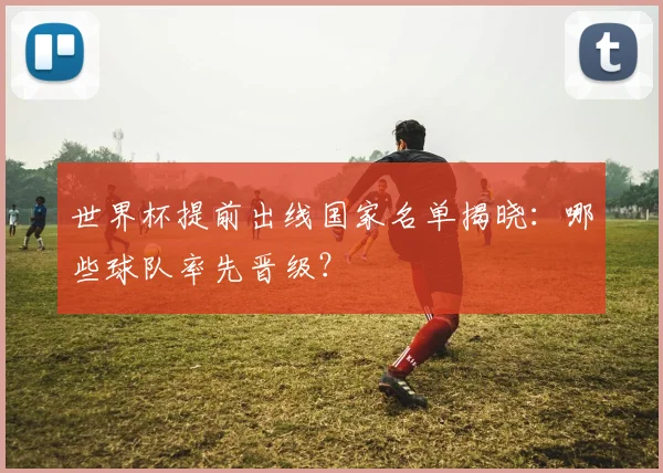 世界杯提前出线国家名单揭晓：哪些球队率先晋级？